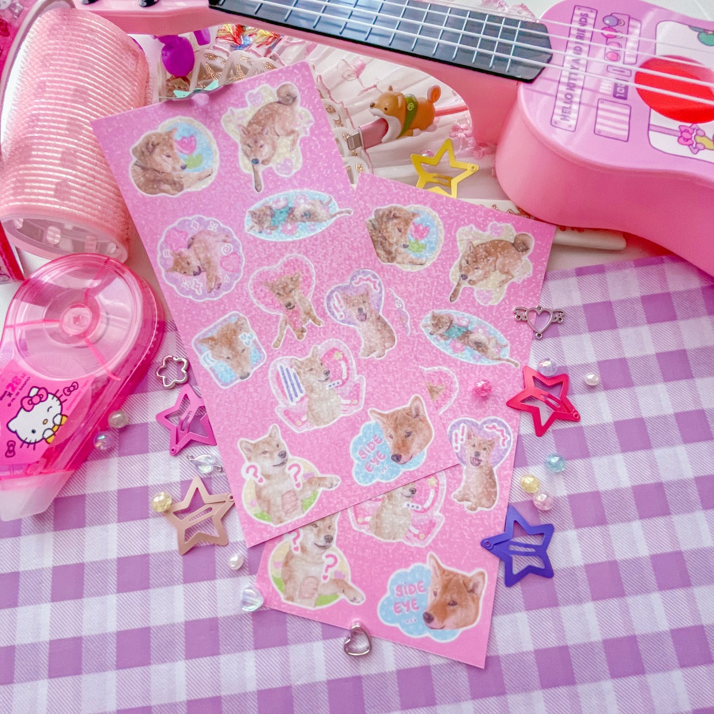 chonki the shibe - sticker sheets