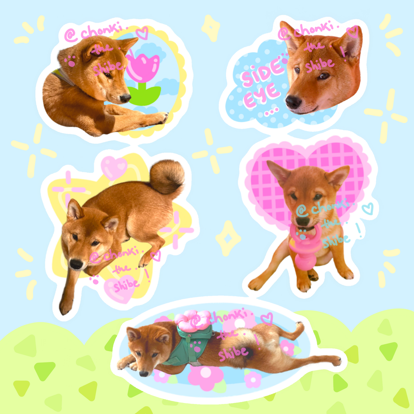 chonki the shibe - sticker sheets